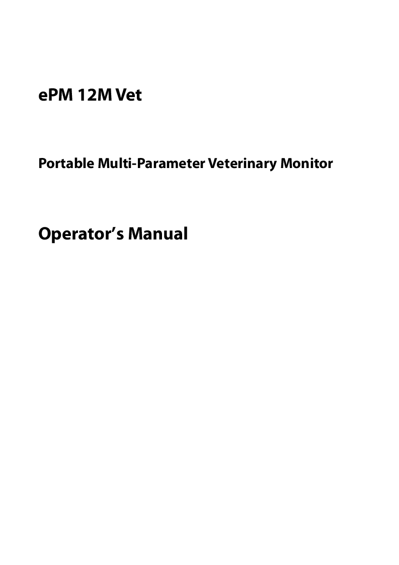 

ePM 12M Vet Manual (Engelsk)

