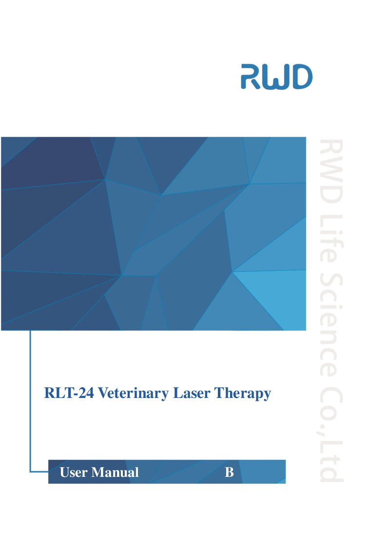 

RLT 24 Veterinary Laser Therapy Brugermanual (Engelsk)

