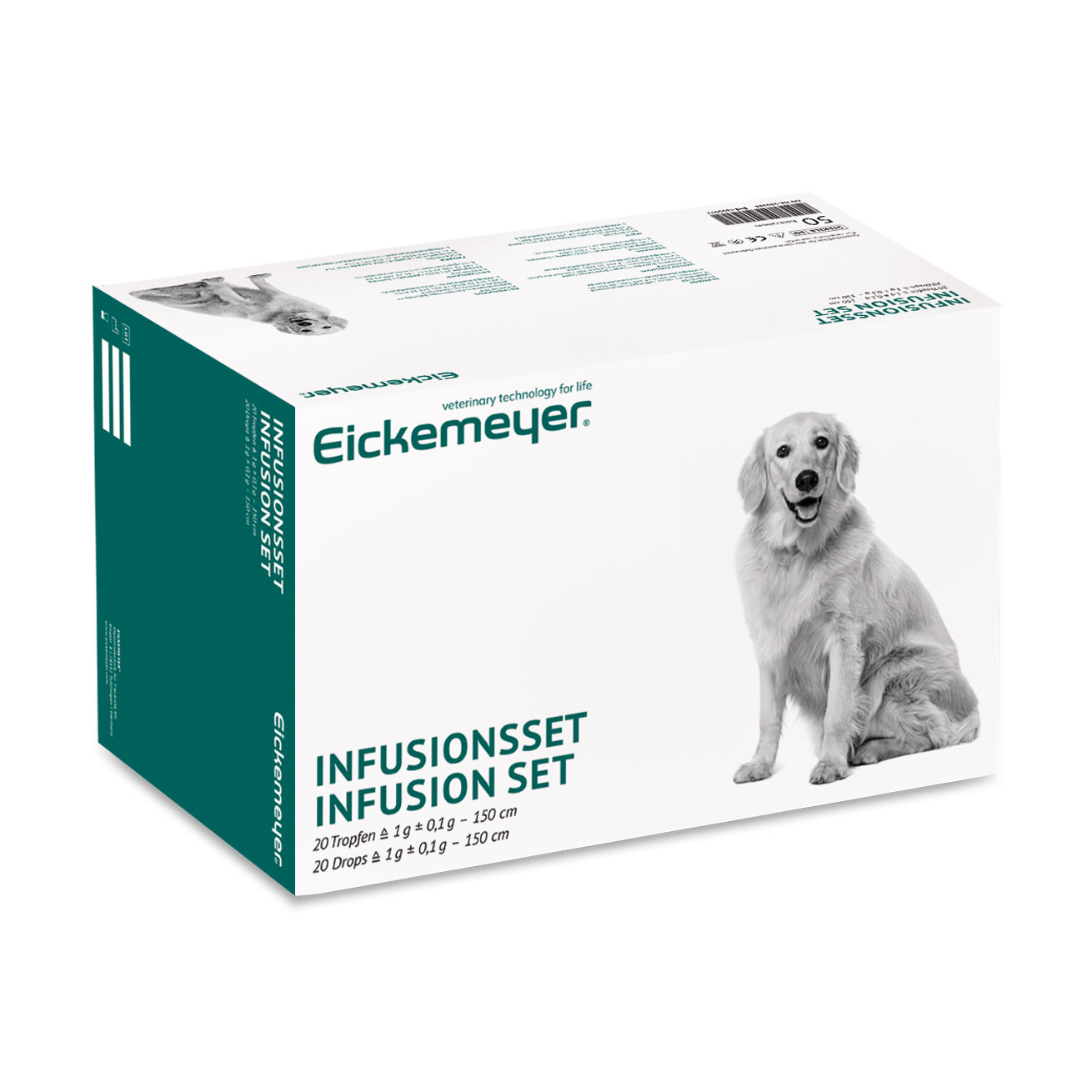 Infusionssæt Eickemeyer® med Y-connector, 20 dråber/ml, 150 cm